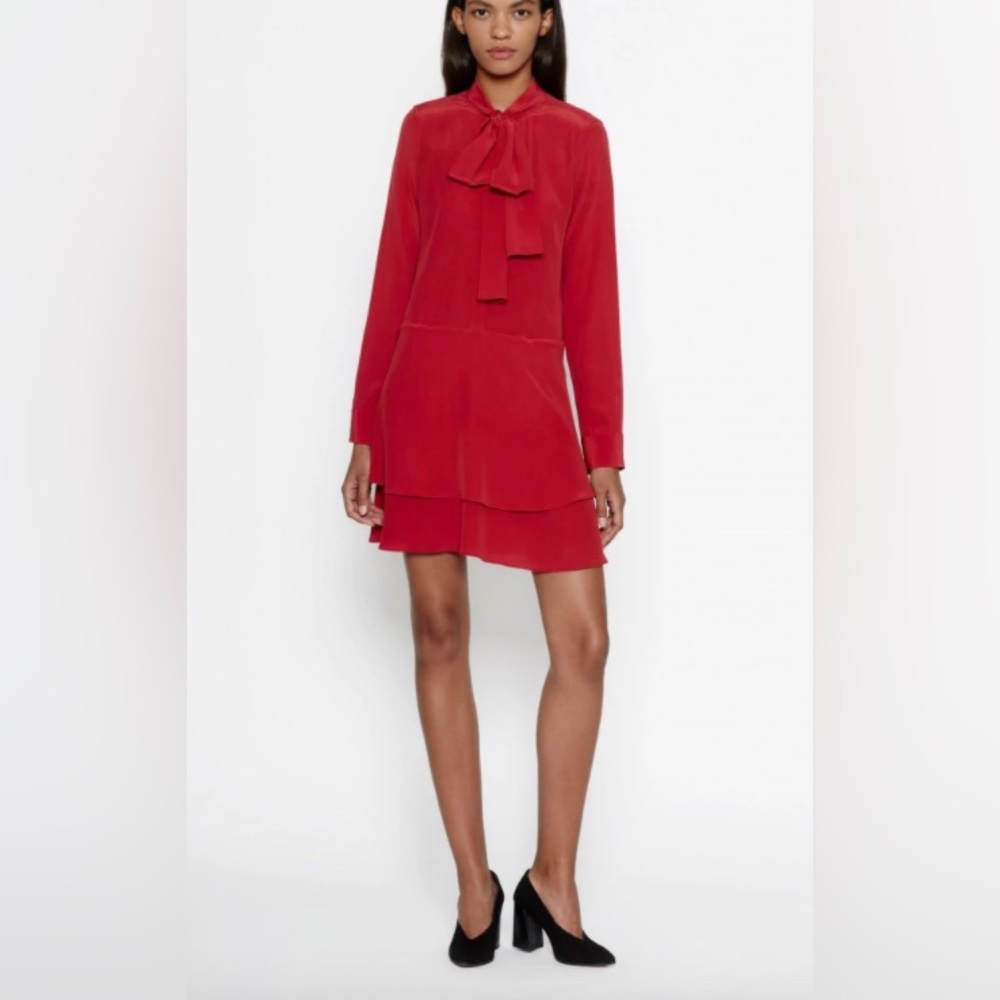 Equipment Red Midi Dress
